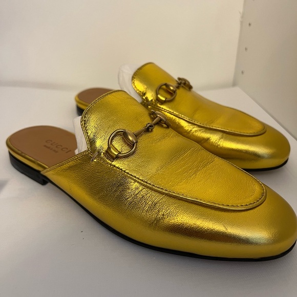 Gold Gucci mule - Picture 4 of 8
